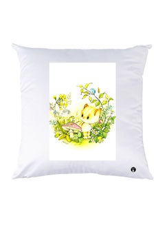 Buy Printed Pillow polyester White 30x30cm in Egypt