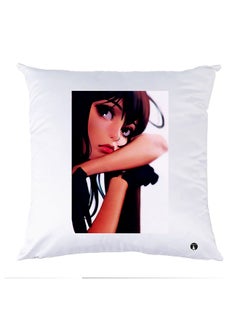 Buy Printed Pillow polyester White 30x30cm in Egypt