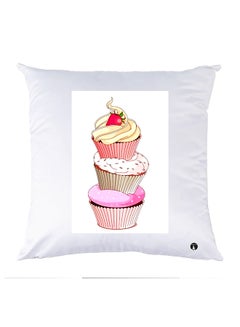 Buy Printed Pillow polyester White 30x30cm in Egypt