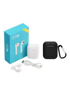 Buy i11 Bluetooth In-Ear Earphones With Charging Case And Cover White in Saudi Arabia