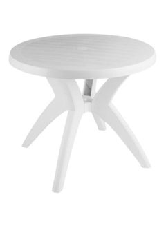 Buy Diana Round Table White 85x72x72cm in Egypt