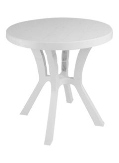 Buy Carmin Round Table White 70x70x70cm in Egypt