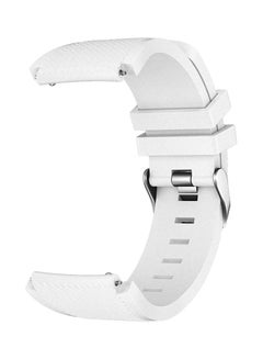 Buy Replacement Silicone Band For Samsung Gear S3 Frontier/Classic 22mm White in Egypt