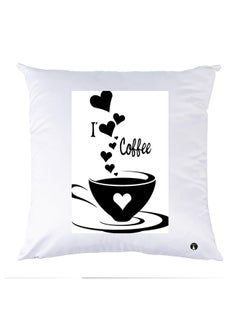 Buy Printed Pillow polyester White 30x30cm in Egypt