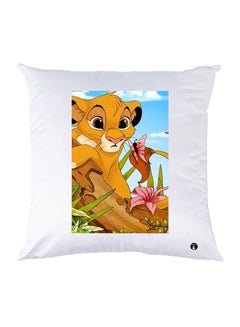 Buy Printed Pillow Polyester White 30x30cm in Egypt