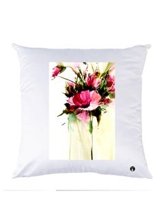 Buy Printed Pillow polyester White 30x30cm in Egypt