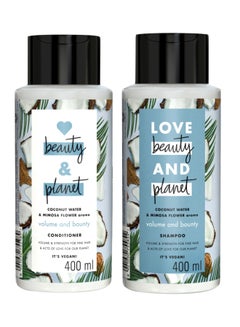 Buy Pack Of 2 Volume And Bounty Coconut Water And Mimosa Flower Shampoo And Conditioner 800ml in UAE