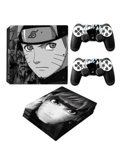 Buy 3-Piece Anime Themed Console With Controller Sticker Set For PS4 PRO in Saudi Arabia
