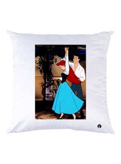 Buy Cartoon Printed Throw Pillow White/Red/Blue 30x30cm in UAE