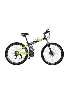 Buy Dual Suspension Folding Mountain Bike With Disc Brake 132x20x72cm Size XL in UAE