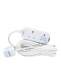 Buy Power Extension Socket White/Blue/Red in UAE