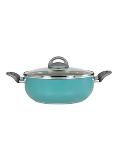 Buy Pandora Casserole With Lid Turquoise/Grey/Clear 16cm in Egypt