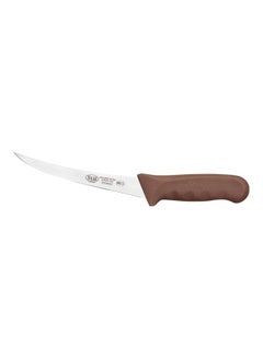 Buy Curved Boning Knife Brown/Silver 6inch in UAE