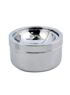 Buy Stainless Steel Rounded Ashtray Silver 12x 7.7cm in UAE