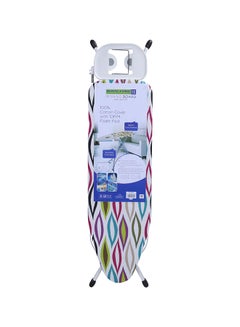 Buy Stylish And Attractive Designed Portable Ironing Board With Attached Cloth Rack Multicolour 122x38cm in UAE