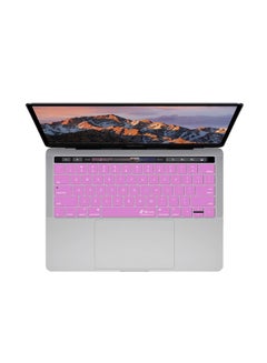 Buy Keyboard Cover For MacBook Pro 13 And 15-Inch With Touch Bar Pink in UAE