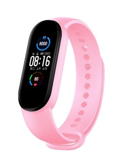 Buy Replacement Strap For Xiaomi Mi Band 5 Pink in Saudi Arabia