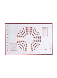 اشتري بساط قياس من السيليكون أبيض/أحمر 60x40سم في السعودية