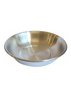 Buy Deep Aluminum Dish Silver/White 16cm in Egypt