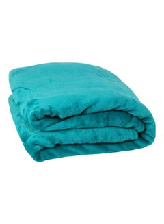 Buy Super Soft Blanket Polyester Turquoise Scm in UAE