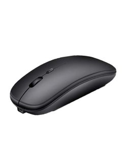 Buy Dual Mode Slim Wireless Mouse 4.96 x 2.99inch Black in Saudi Arabia