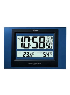 Buy Rectangle Shaped Digital Wall Clock Blue/Black/Grey 19.5 x 29 x 2.4cm in UAE