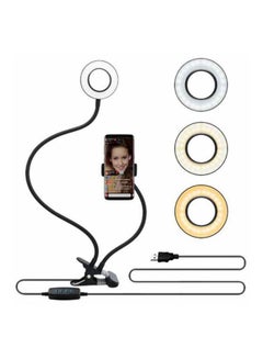Buy USB LED Selfie Ring Lamp Black in Saudi Arabia
