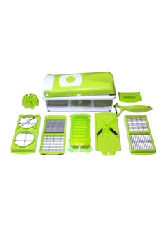 Buy Multifunctional Food Slicer Green/White 28x13centimeter in Saudi Arabia