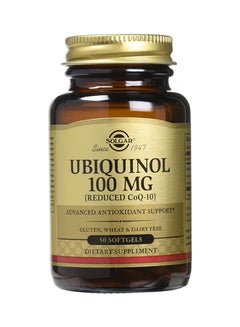 Buy Ubiquinol Dietary Supplement 100mg - 50 Softgels in UAE