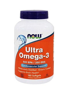 اشتري Ultra Omega-3 500 EPA / 250 DHA 180 Softgels في الامارات