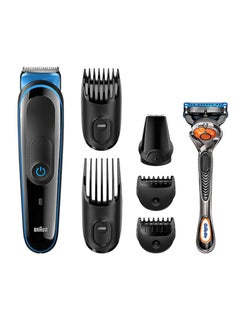 Buy Multi Grooming Kit 7-in-1 MGK3045 Face And Body Trimming Black/Blue in Saudi Arabia