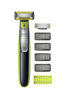 Buy Hybrid Electric Trimmer And Shaver Black/Green in UAE