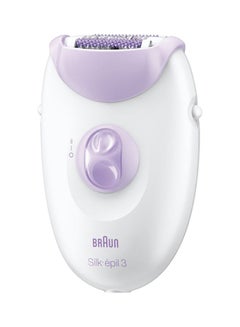 Buy Silk-Epil 3 3170 Legs Epilator White/Purple in UAE