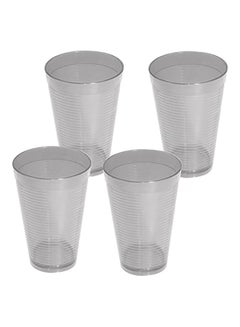 Buy 4-Piece HB Glass Tumbler Set Clear 4x275ml in Egypt