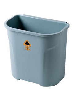 Buy Hanging Trash Bin Blue/Black/Orange 27.5x17.3x26.5cm in UAE