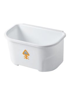 Buy Hanging Trash Bin White 27.5x17.3x15cm in UAE