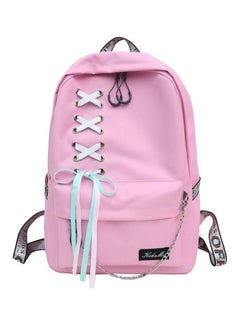 Buy Lace Up Backpack Pink in UAE