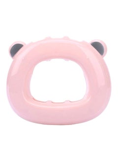 Buy Donut Wall-Su***ng Couple Toothbrush Holder Pink/Grey 12.8x10.7x3.2cm in UAE