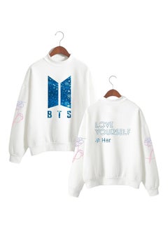 Buy BTS Print Sweatshirt Multicolour in Saudi Arabia