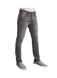 Buy Slim Fit Jeans Grey in Saudi Arabia