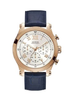 اشتري Men's Leather Analog Watch W1105G4 - 47 mm - Navy Blue في مصر