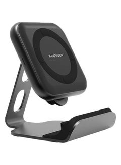 Buy Wireless Fast Charging PAD Plus Stand Black in UAE