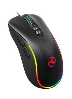 Buy J300 Wired Gaming Mouse Black/Red/Green in Saudi Arabia