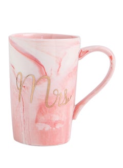 Buy Ceramic Cup Pink 7.9x12.3cm in UAE