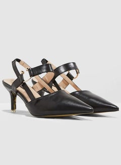 Buy Sling Back Pumps Black in UAE