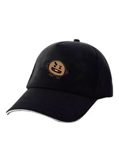 Buy Shooky Cartoon Printed Baseball Cap Black/Brown in Saudi Arabia