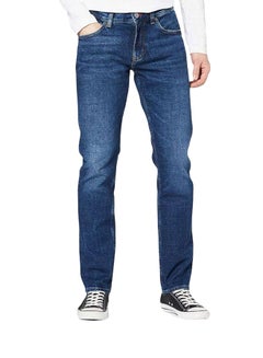 Buy Mid Wash Slim Fit Jeans Crane Blue in UAE