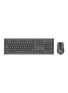 Buy Ultra Slim Wireless Keyboard And Mouse Set Black in UAE