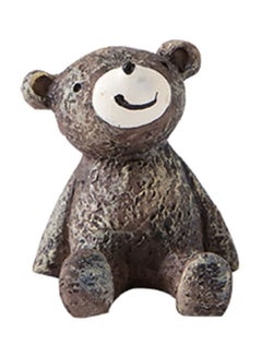 Buy Bear Shaped Wall Hook Brown/White/Black 3.8x3cm in UAE