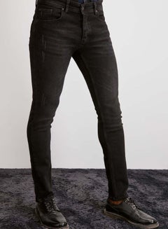 Buy Skinny Fit Jeans Black in UAE